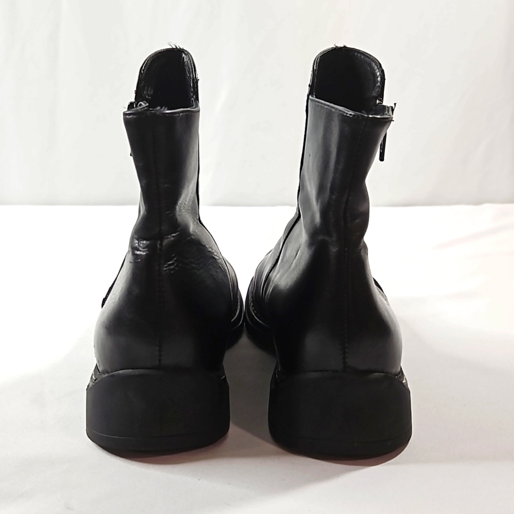 Kenneth Cole Reaction Black Leather Mens Boots Size 38 /6.5 - Picture 5 of 9